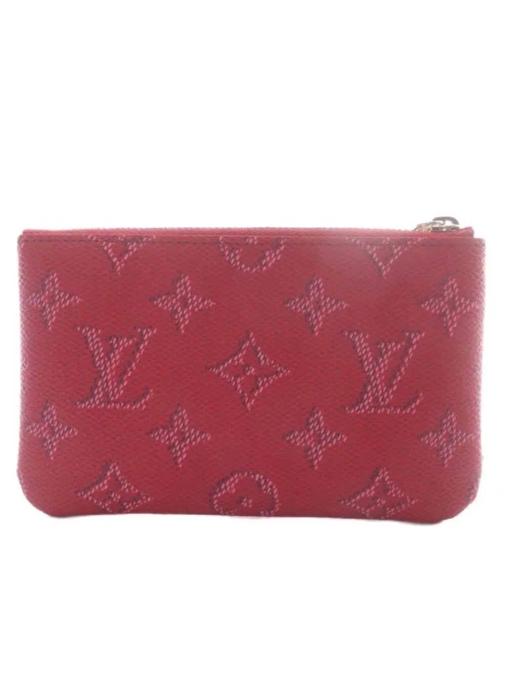 Louis Vuitton Monogram Heritage Pochette Cles Card Key Case Pondicherry Pink